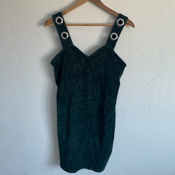 Wild Fable Dark Green Corduroy Mini Dress - Picture 4 of 9
